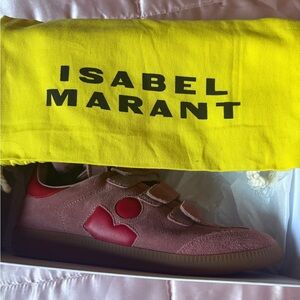 Isabel Marant Pink & Red Sneakers
